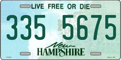 NH license plate 3355675