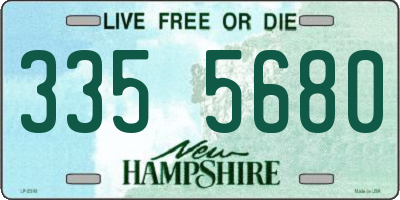NH license plate 3355680