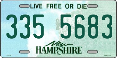 NH license plate 3355683