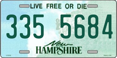 NH license plate 3355684