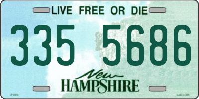 NH license plate 3355686