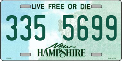 NH license plate 3355699