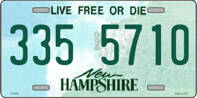 NH license plate 3355710