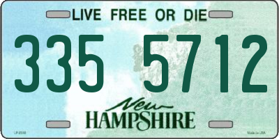 NH license plate 3355712