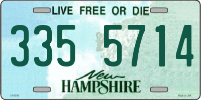 NH license plate 3355714