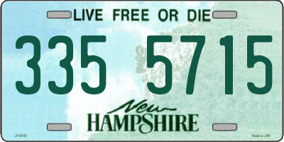 NH license plate 3355715