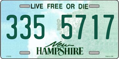 NH license plate 3355717