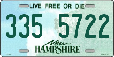 NH license plate 3355722