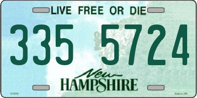 NH license plate 3355724