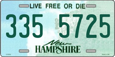 NH license plate 3355725