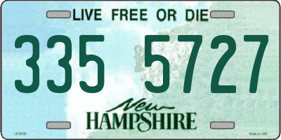 NH license plate 3355727