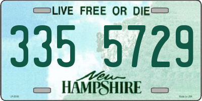 NH license plate 3355729
