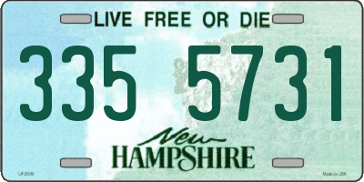 NH license plate 3355731