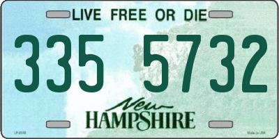 NH license plate 3355732