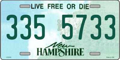 NH license plate 3355733