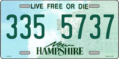 NH license plate 3355737