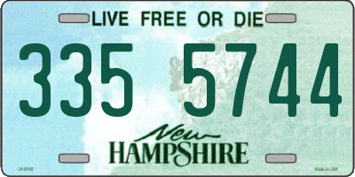 NH license plate 3355744