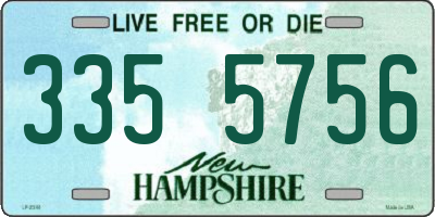 NH license plate 3355756