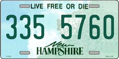 NH license plate 3355760