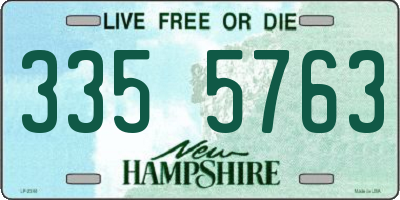NH license plate 3355763