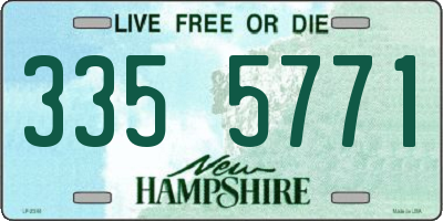 NH license plate 3355771