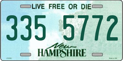 NH license plate 3355772