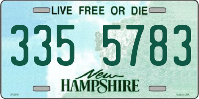 NH license plate 3355783