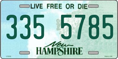 NH license plate 3355785