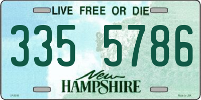 NH license plate 3355786