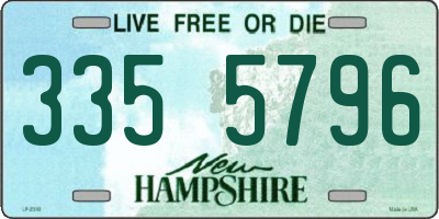 NH license plate 3355796