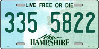 NH license plate 3355822