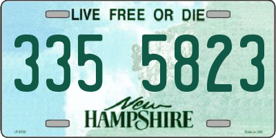 NH license plate 3355823