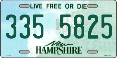 NH license plate 3355825