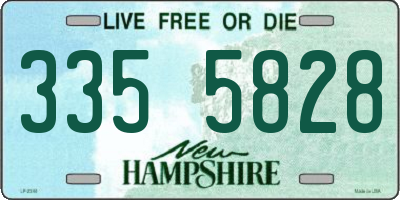 NH license plate 3355828