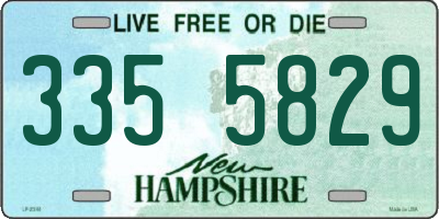 NH license plate 3355829