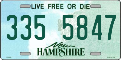 NH license plate 3355847
