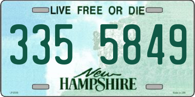 NH license plate 3355849