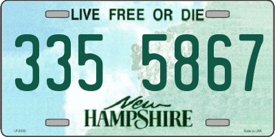 NH license plate 3355867