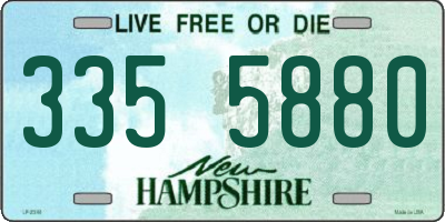 NH license plate 3355880