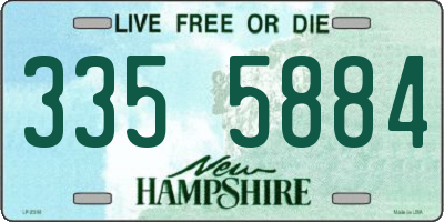 NH license plate 3355884