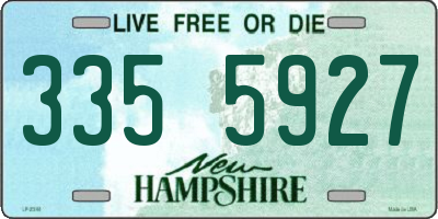 NH license plate 3355927