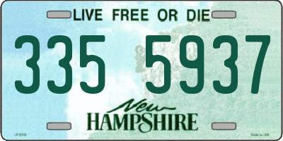 NH license plate 3355937