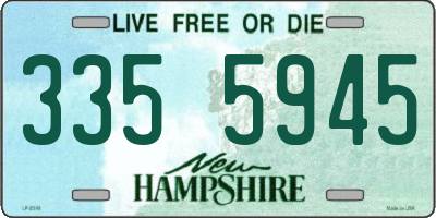 NH license plate 3355945