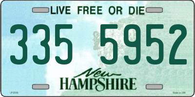 NH license plate 3355952
