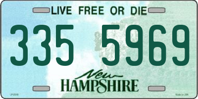 NH license plate 3355969
