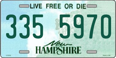 NH license plate 3355970
