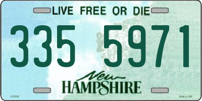 NH license plate 3355971