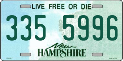 NH license plate 3355996