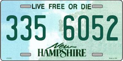 NH license plate 3356052