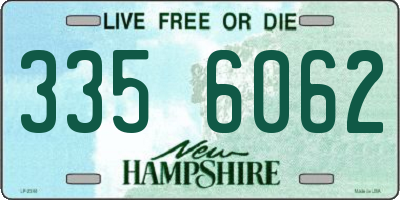 NH license plate 3356062